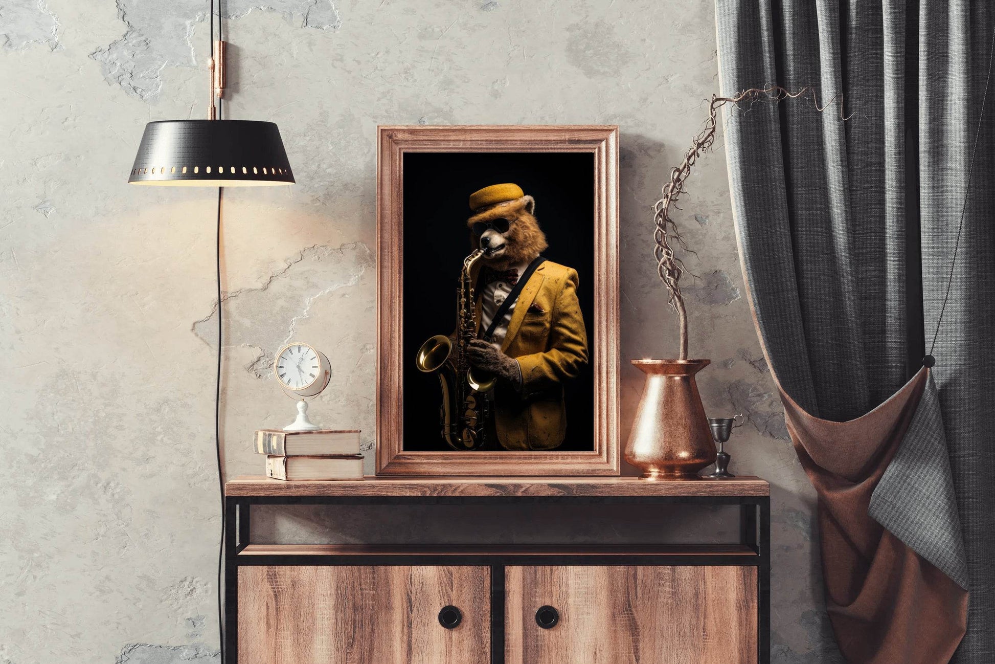 Bear Violinist Wall Art - beink online art store