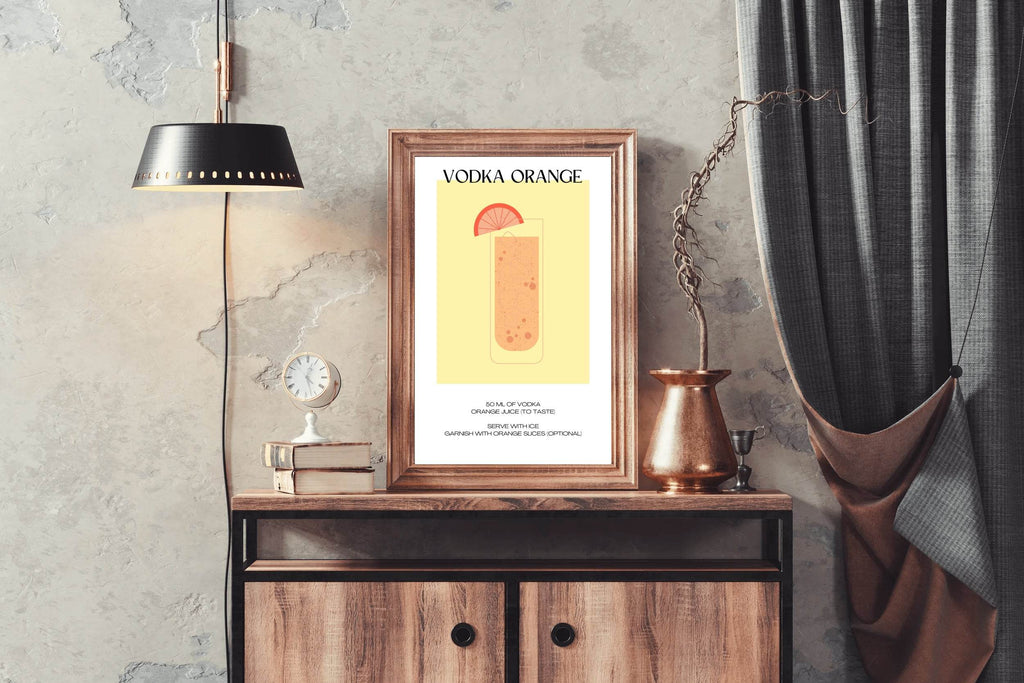Vodka Orange Wall Art - beink online art store