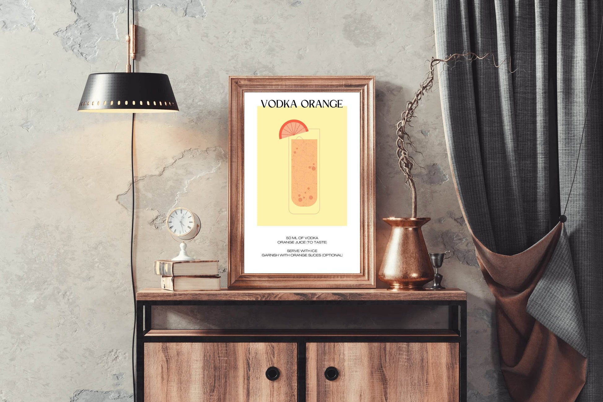 Vodka Orange Wall Art - beink online art store