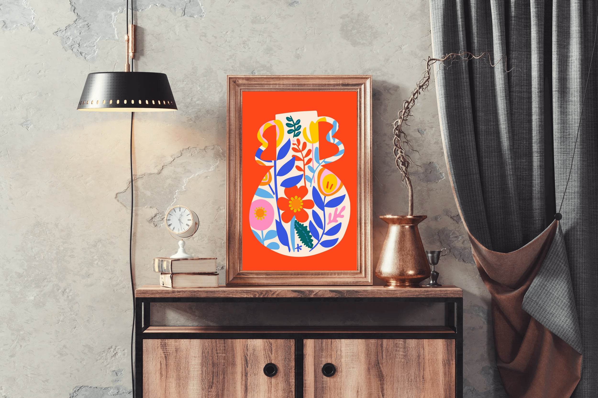 Painting a Jar With a Design Wall Art - beink online art store