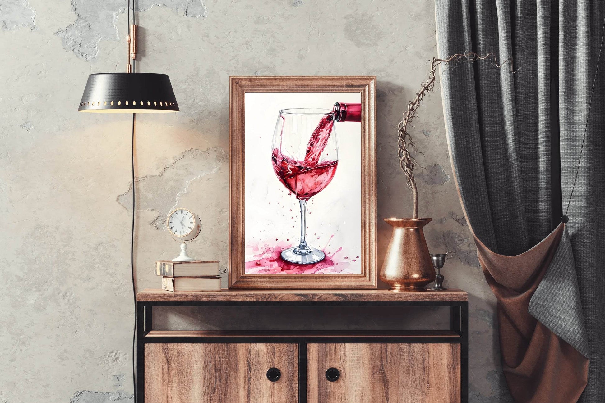 Serve Red Wine Wall Art - beink online art store