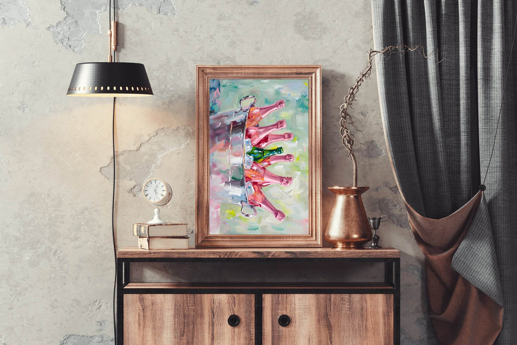 Champagne on Ice Wall Art - beink online art store