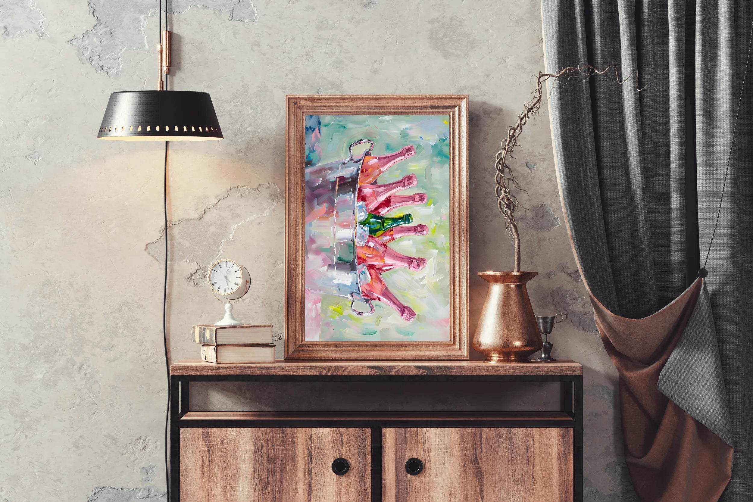 Champagne on Ice Wall Art - beink online art store