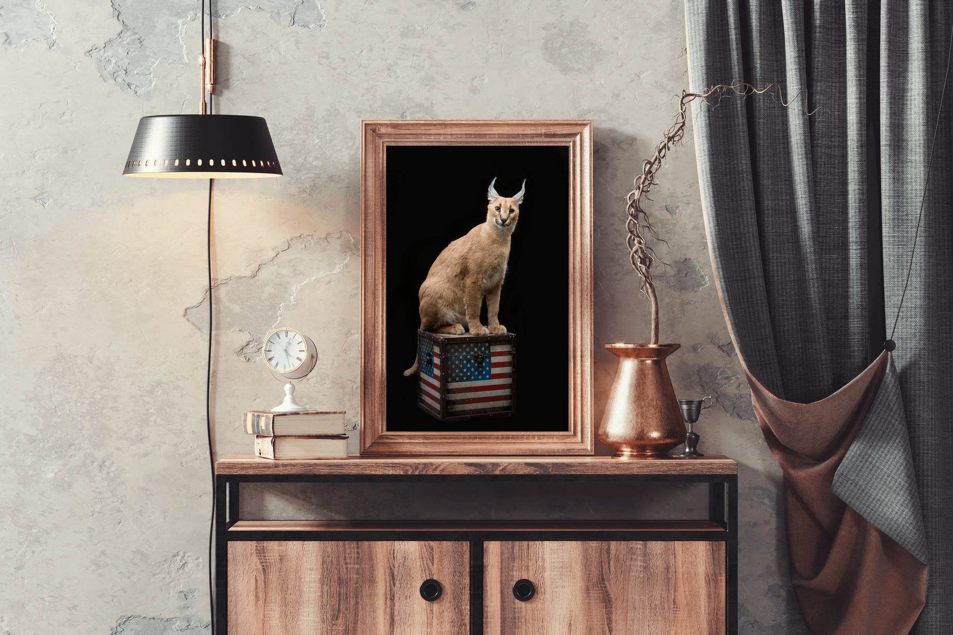 Caracal Wild Cat Animal Wall Art - beink online art store
