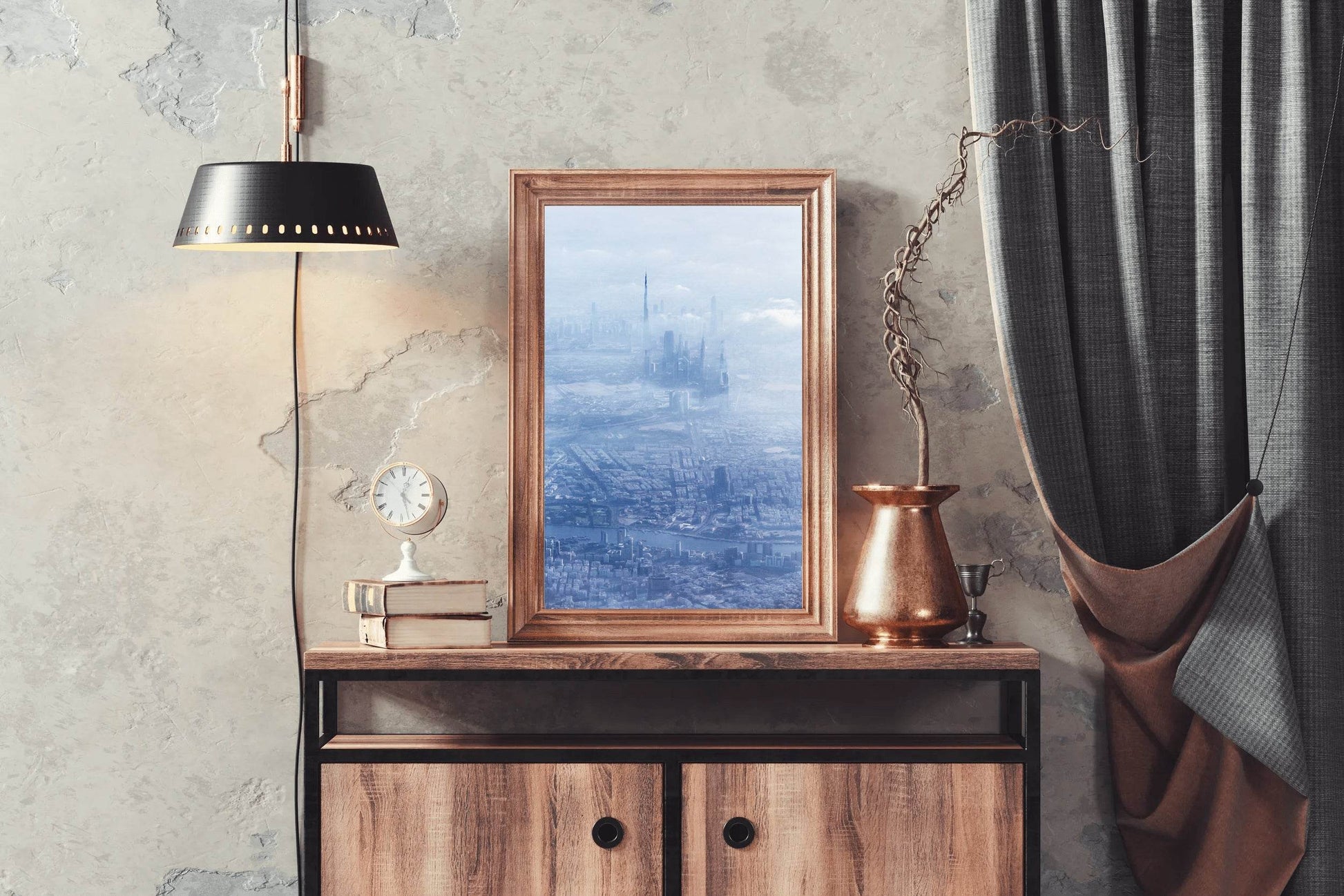 City Through the Clouds Wall Art - beink online art store