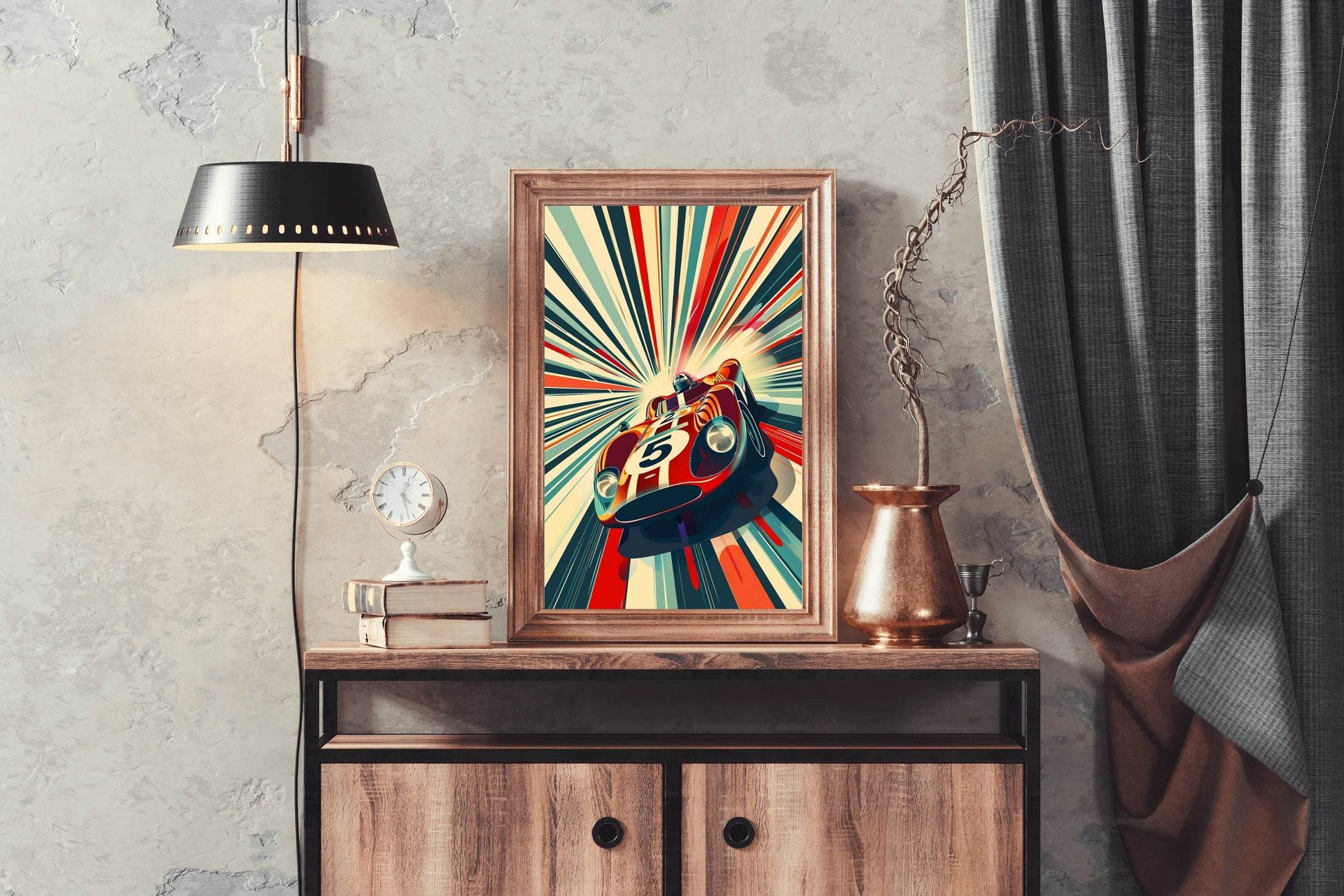 Classic Car Racing Wall Art - beink online art store