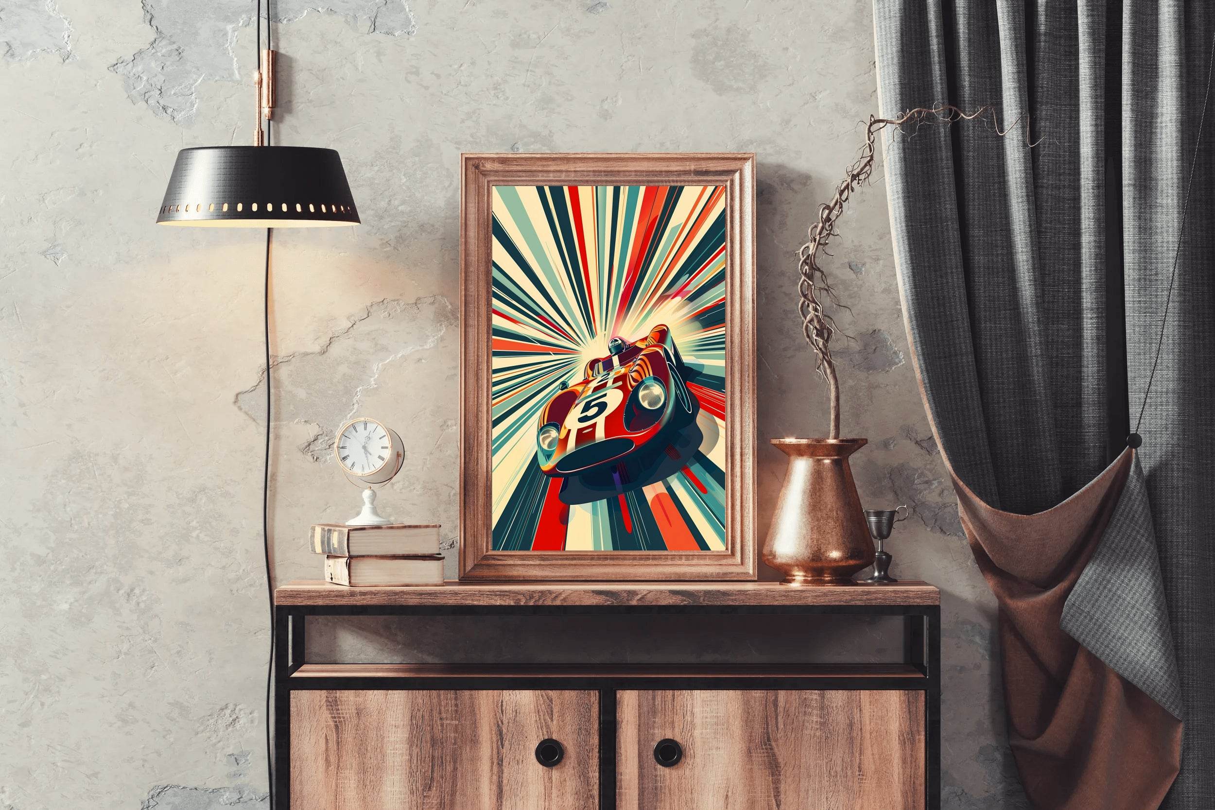 Classic Car Racing Wall Art - beink online art store