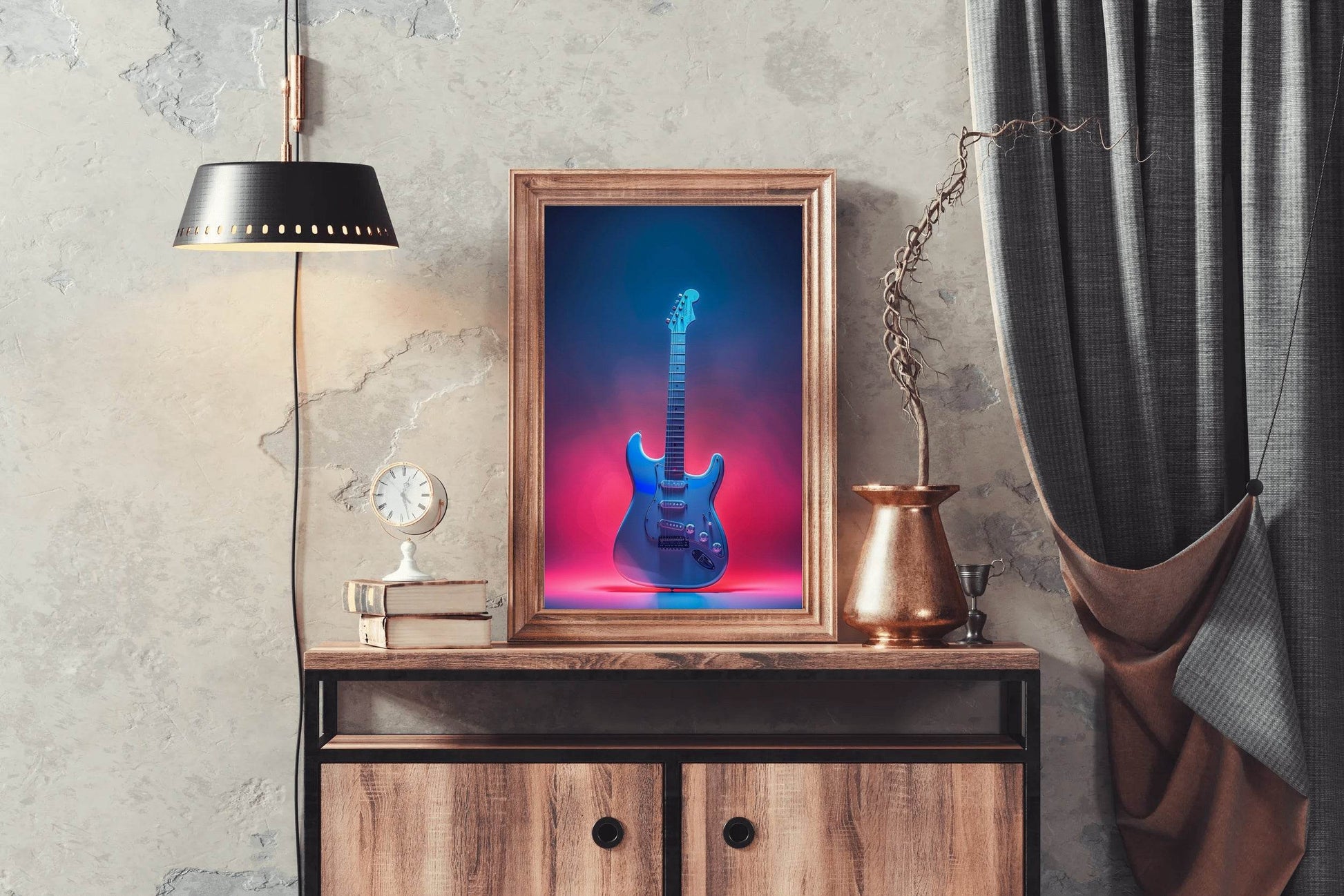 Jazz Electric Guitar Wall Art - beink online art store