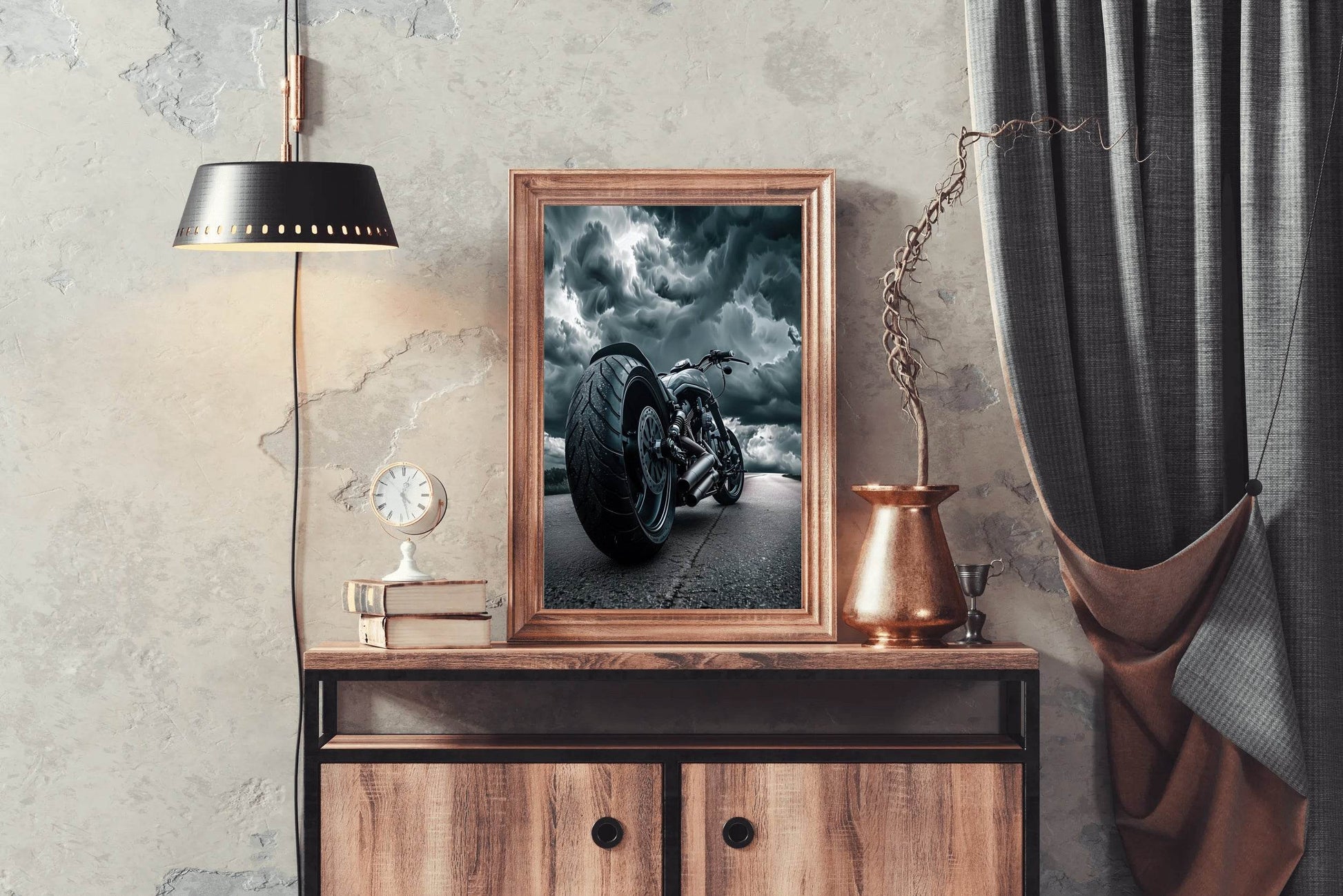 Modern Motorcycle Wall Art - beink online art store