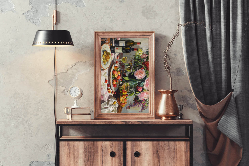 Cocktail Bar Table Wall Art - beink online art store