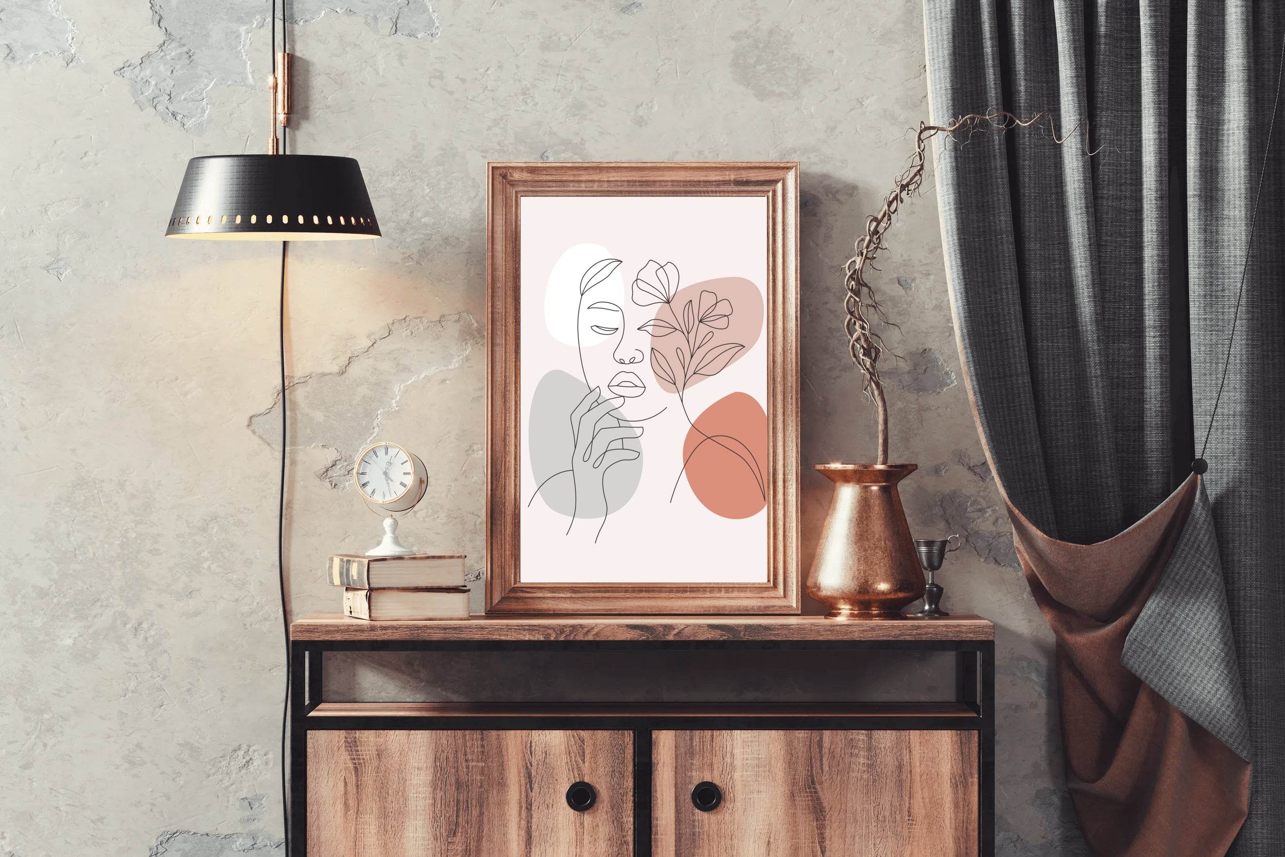 The Face Of a Thinking Woman Wall Art - beink online art store