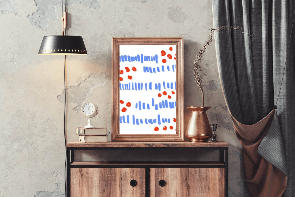 Colored Geometric Shapes Wall Art - beink online art store