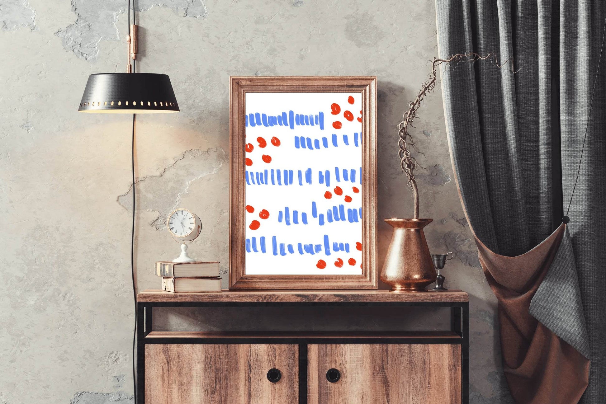 Colored Geometric Shapes Wall Art - beink online art store
