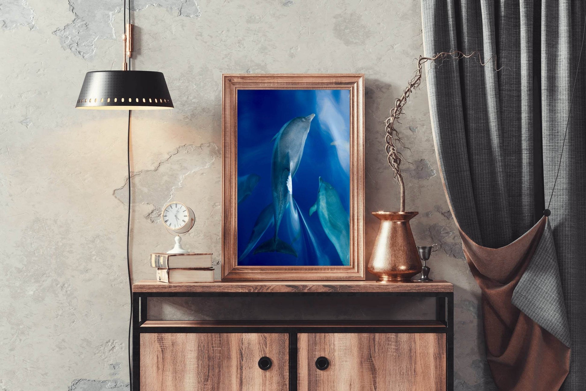 Common Bottlenose Dolphin Wall Art - beink online art store