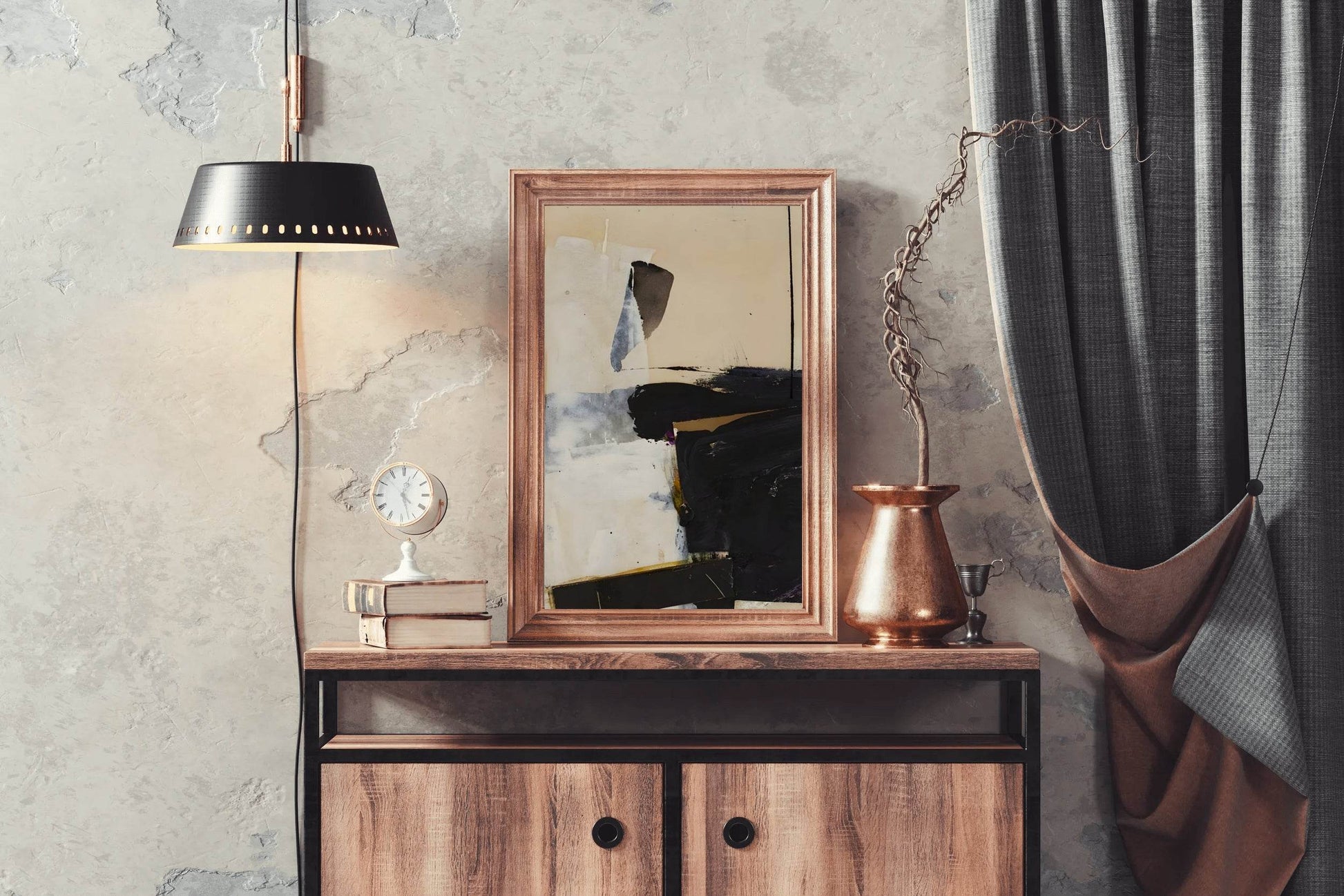 Monochromatic Composition Wall Art - beink online art store