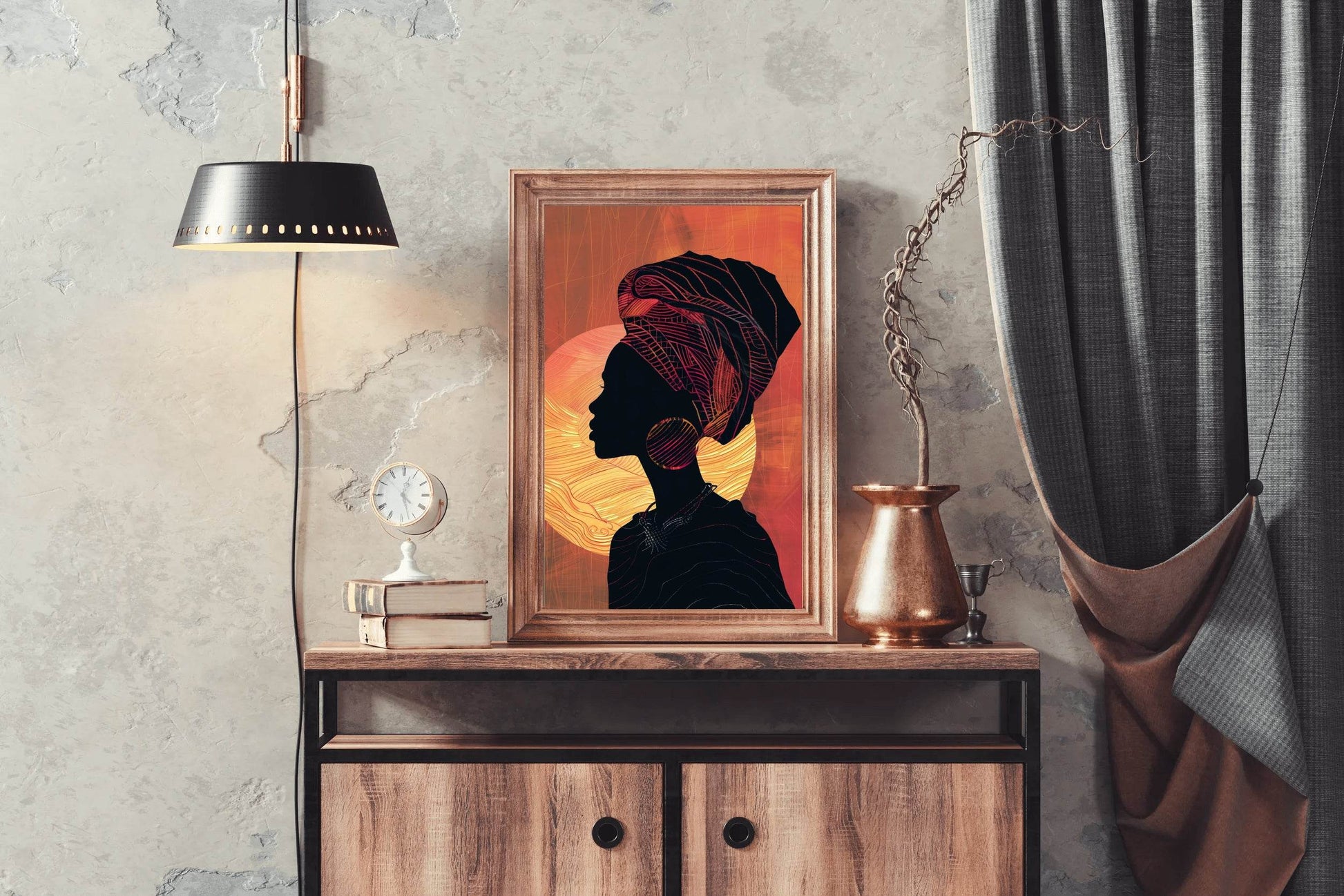 Black Woman Wall Art - beink online art store