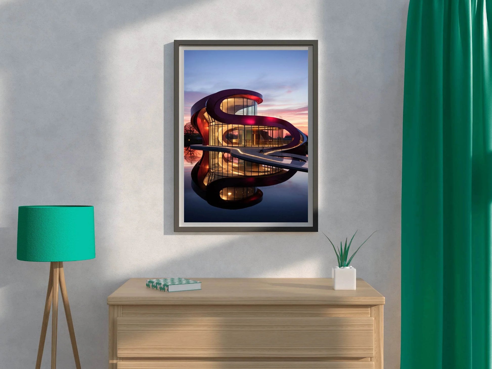Villa Savoye Architectural Wall Art - beink online art store