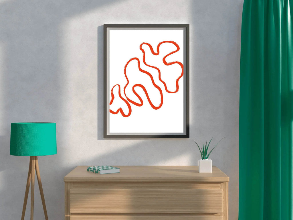 Tree Mushroom Painting Wall Art - beink online art store