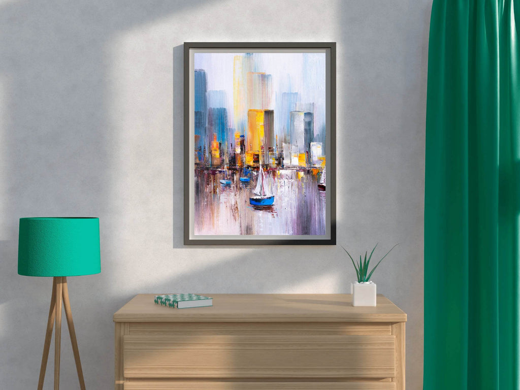 Boating Oil Painting Wall Art - beink online art store