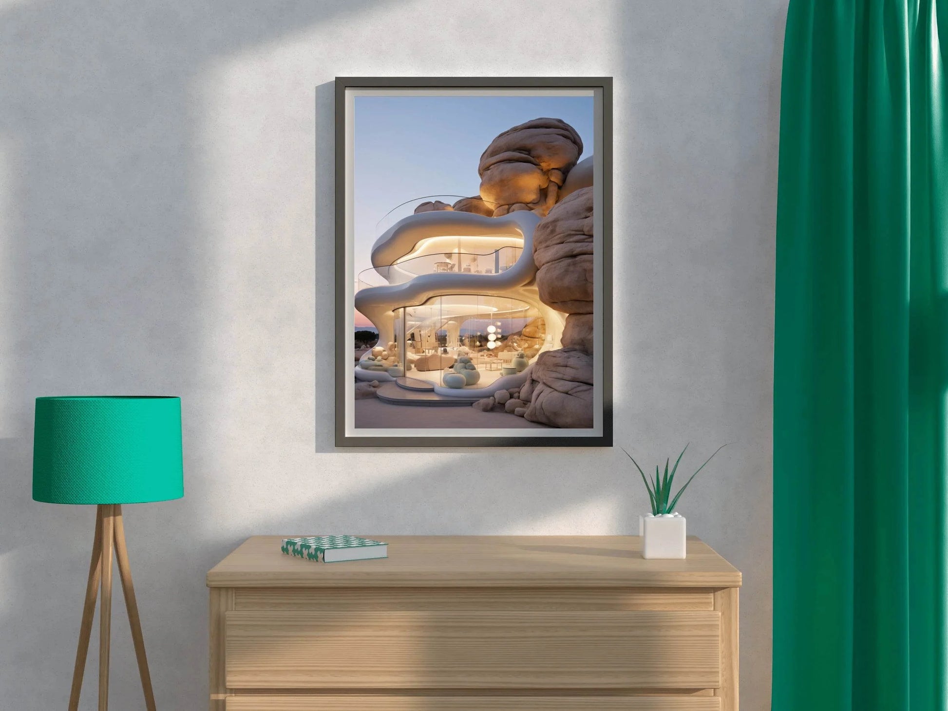 Rock House Wall Art - beink online art store
