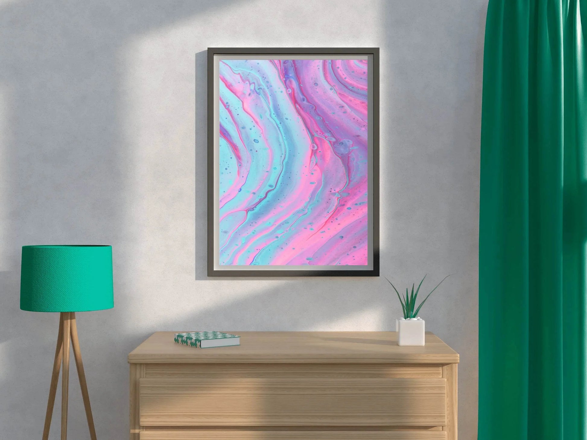 Water Color Fluid Abstract Wall Art - beink online art store