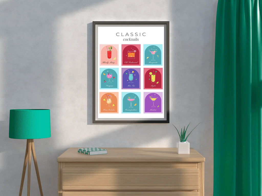 Classic Cocktail Wall Art - beink online art store