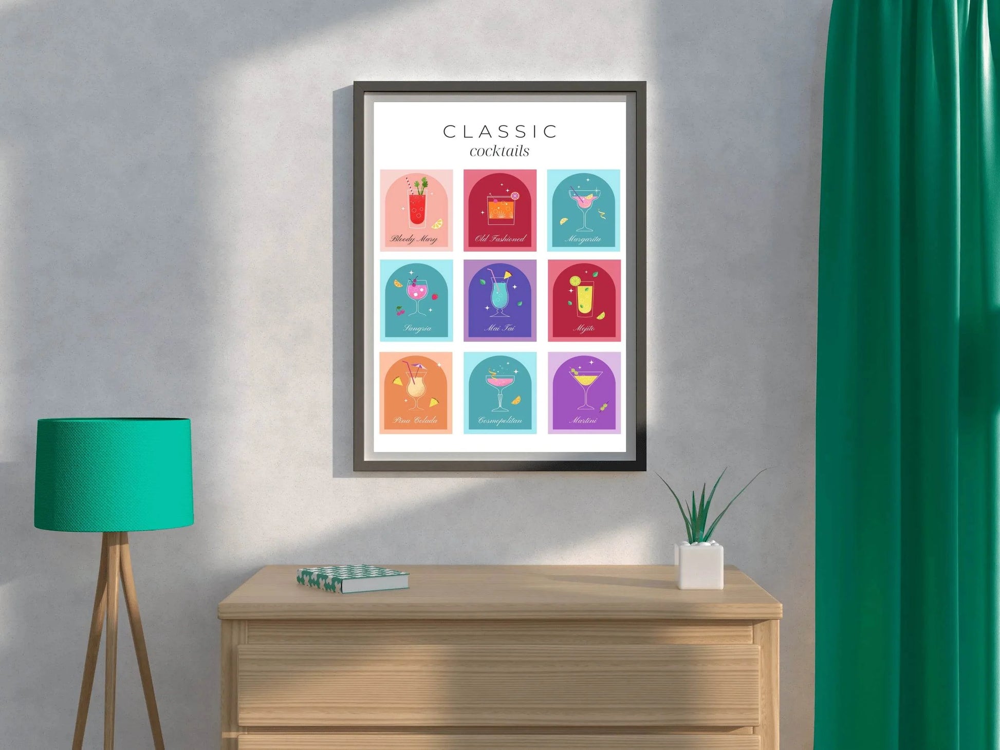 Classic Cocktail Wall Art - beink online art store