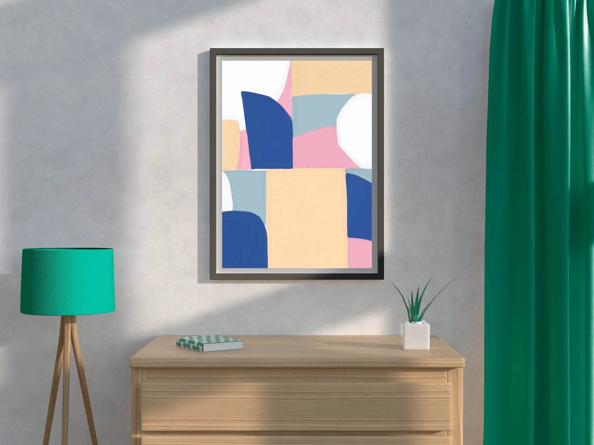 Abstract Geometric Shapes Wall Art - beink online art store