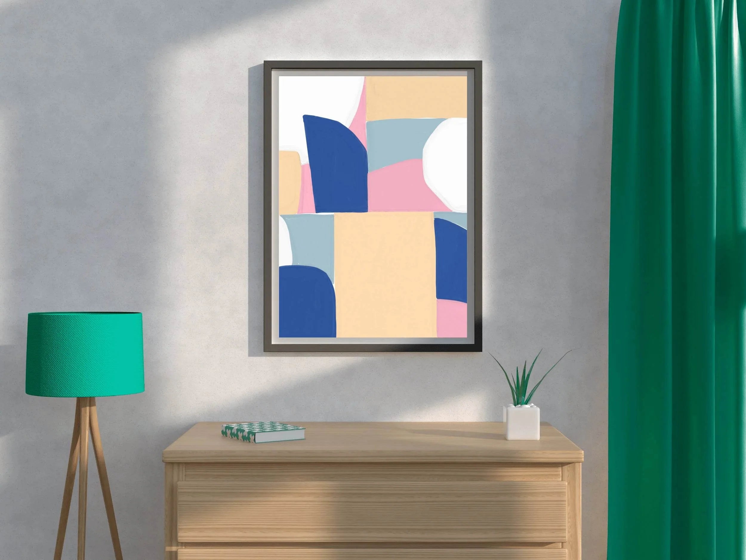 Abstract Geometric Shapes Wall Art - beink online art store