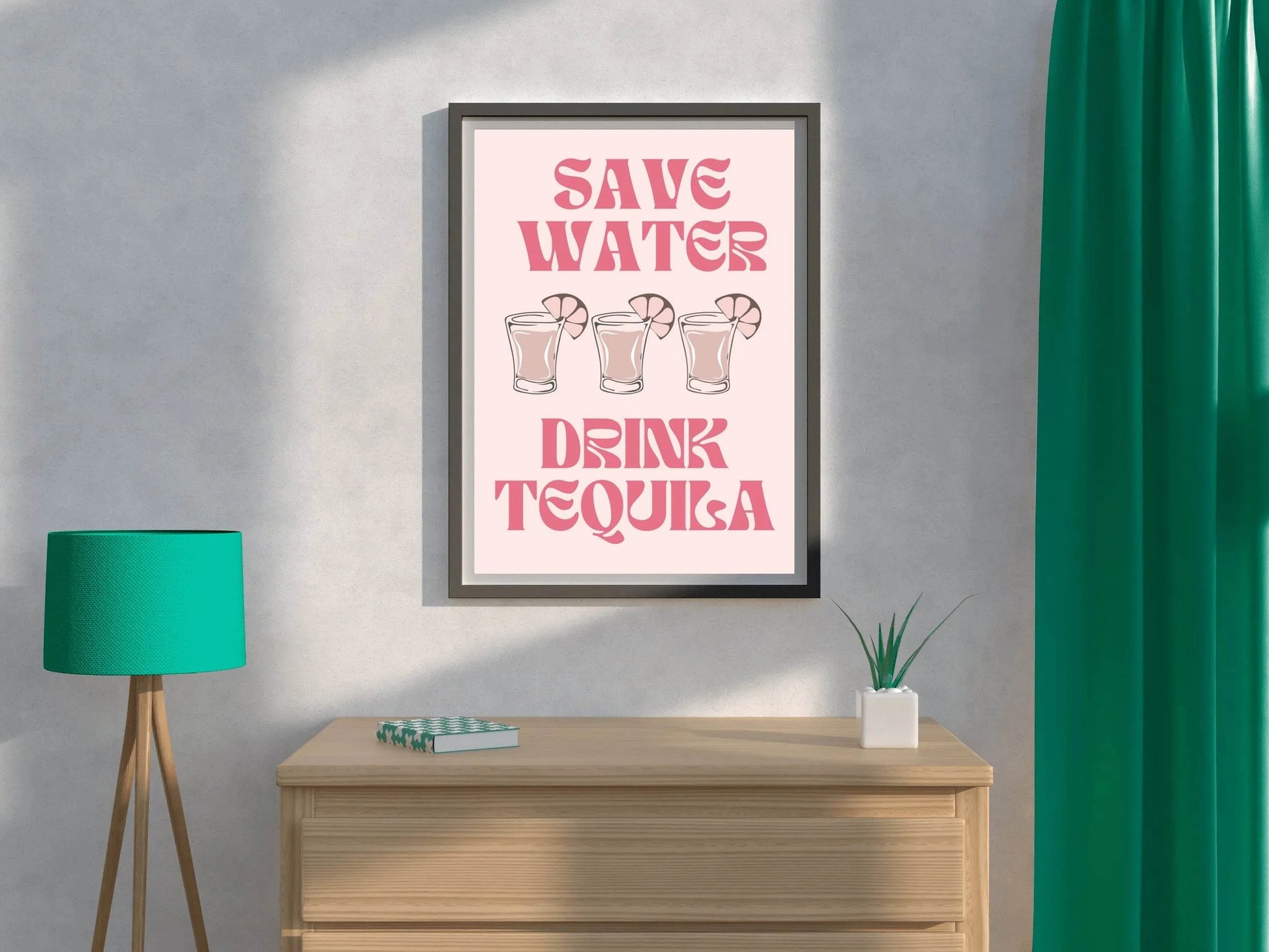 Save Water Drink Wall Art - beink online art store