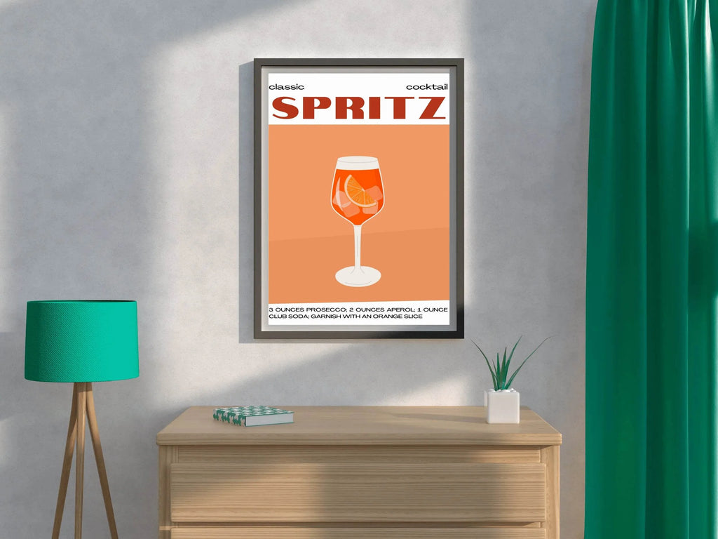 Spritz Cocktail In Glass Wall Art - beink online art store