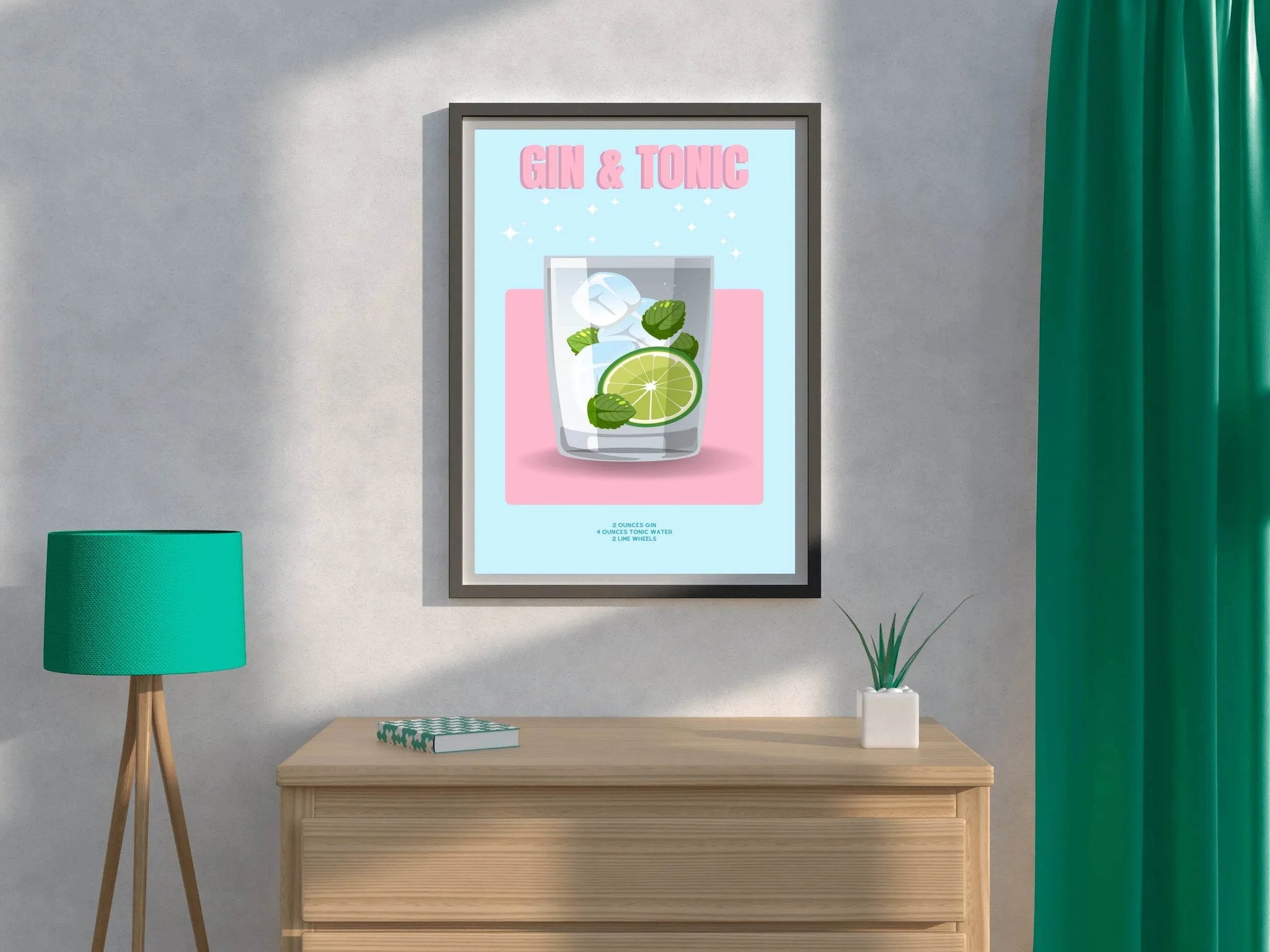 Gin Tonic Wall Art - beink online art store
