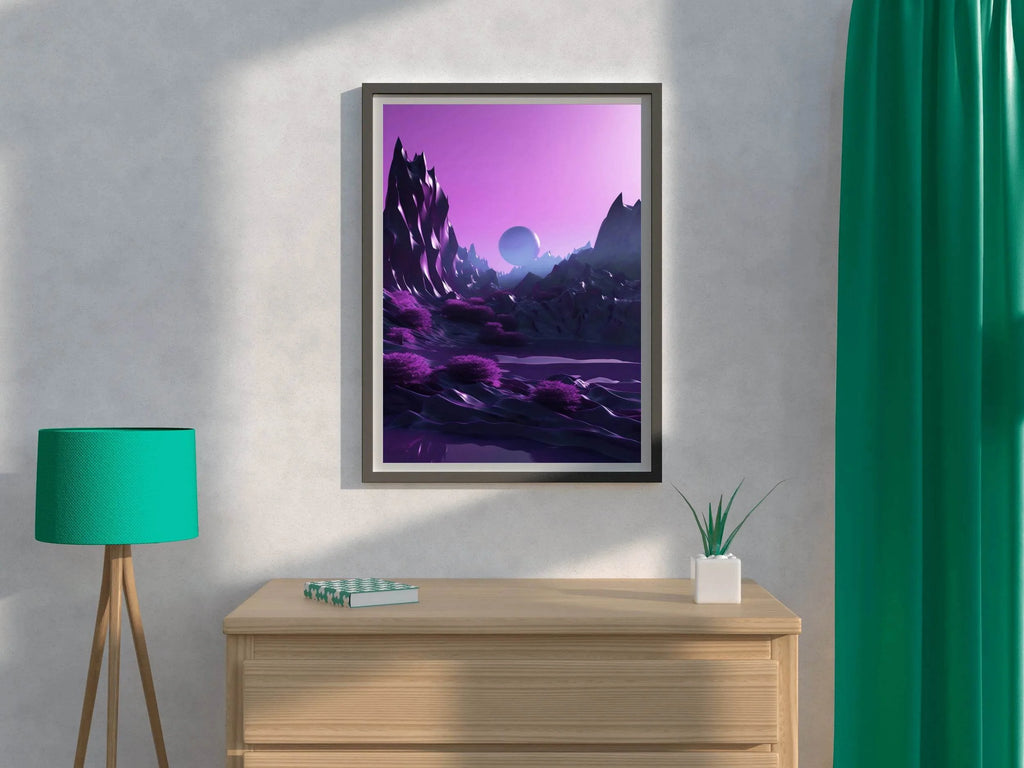 Galaxy Planets Digital Wall Art - beink online art store