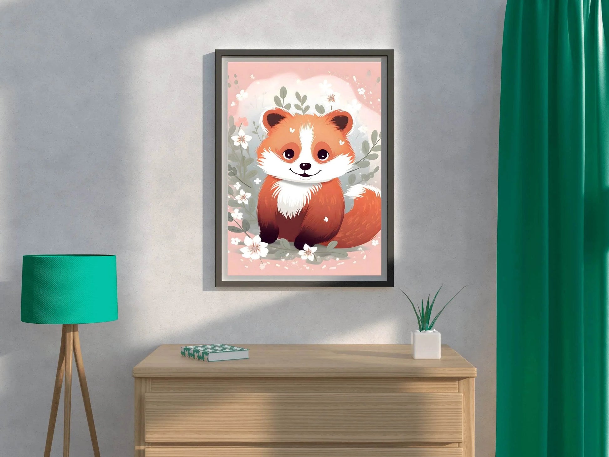 Cartoonish Fox With a Friendly Expression - beink online art store