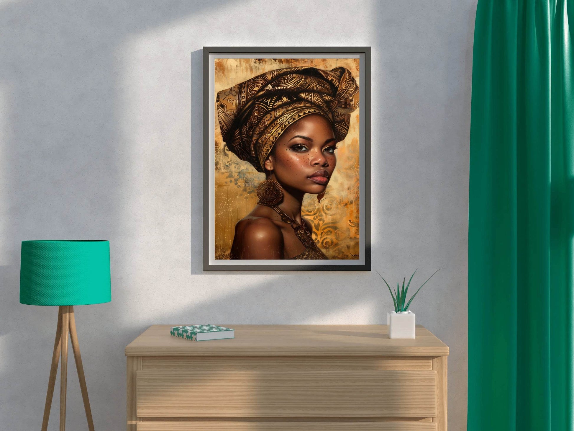 Beautiful Black Woman Wall Art - beink online art store