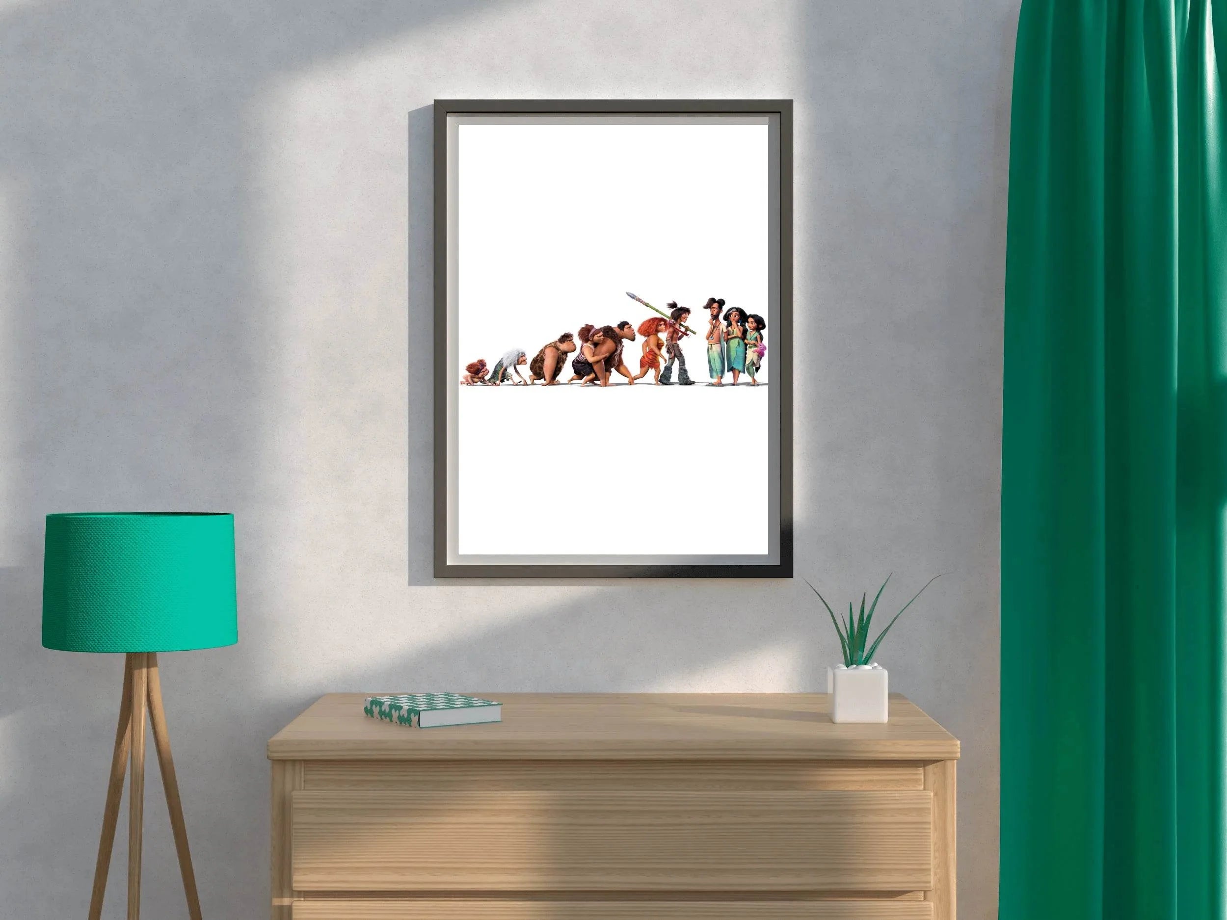 The Croods Evolution A Family's Journey Through Time Wall Art - beink online art store
