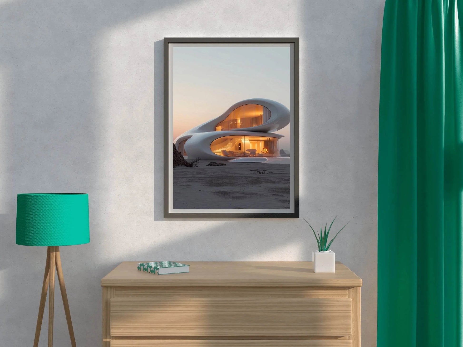Modern architecture sketch Wall Art - beink online art store