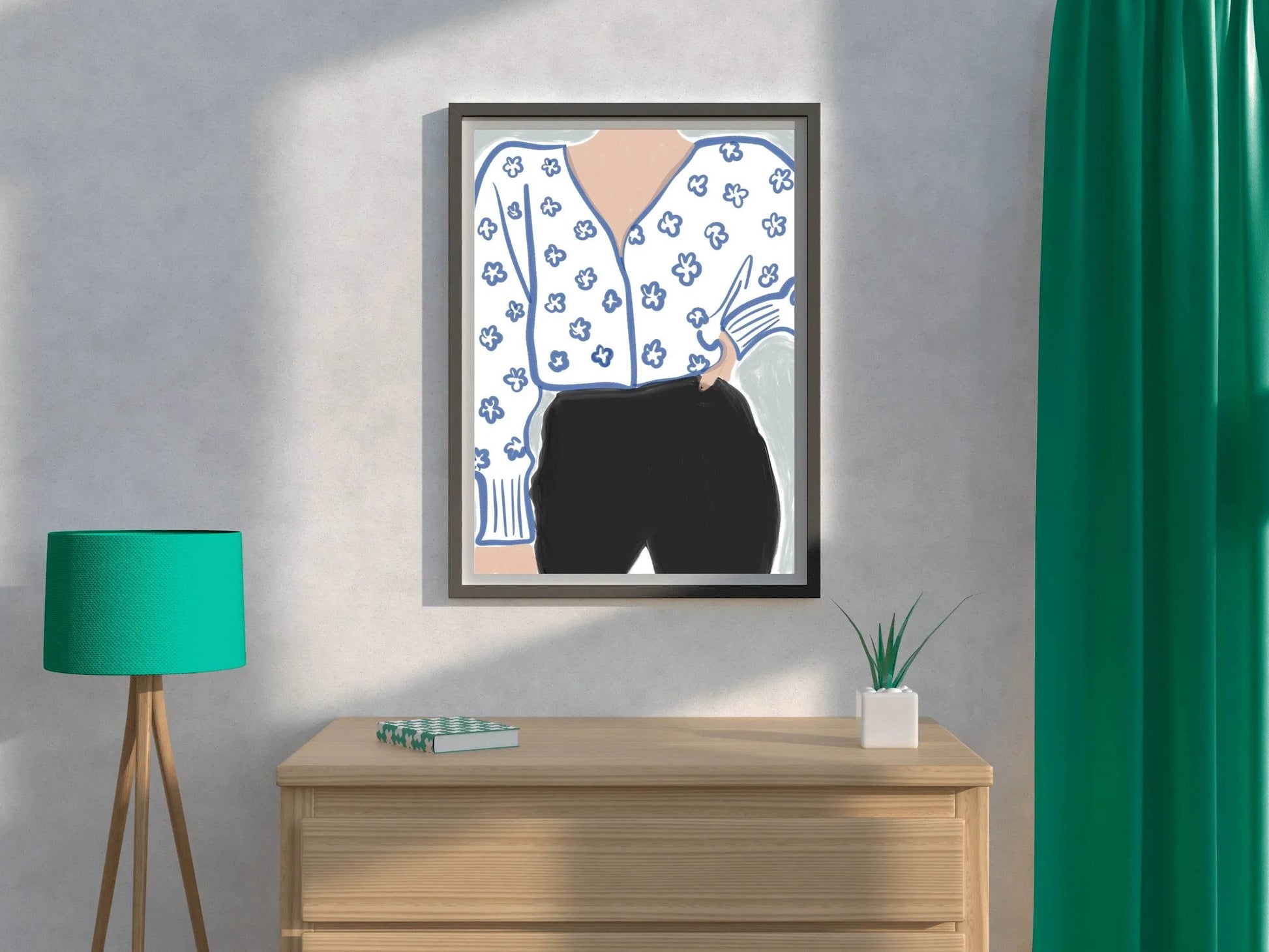 Classic Women Dress Painting Wall Art - beink online art store