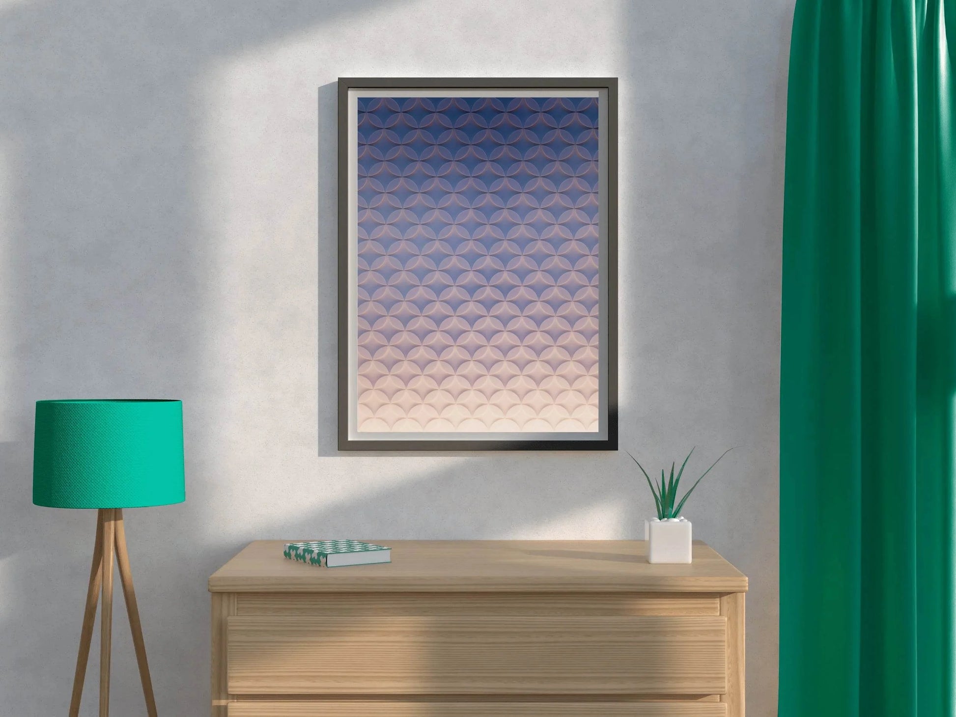 Check Pattern Abstract Wall Art - beink online art store