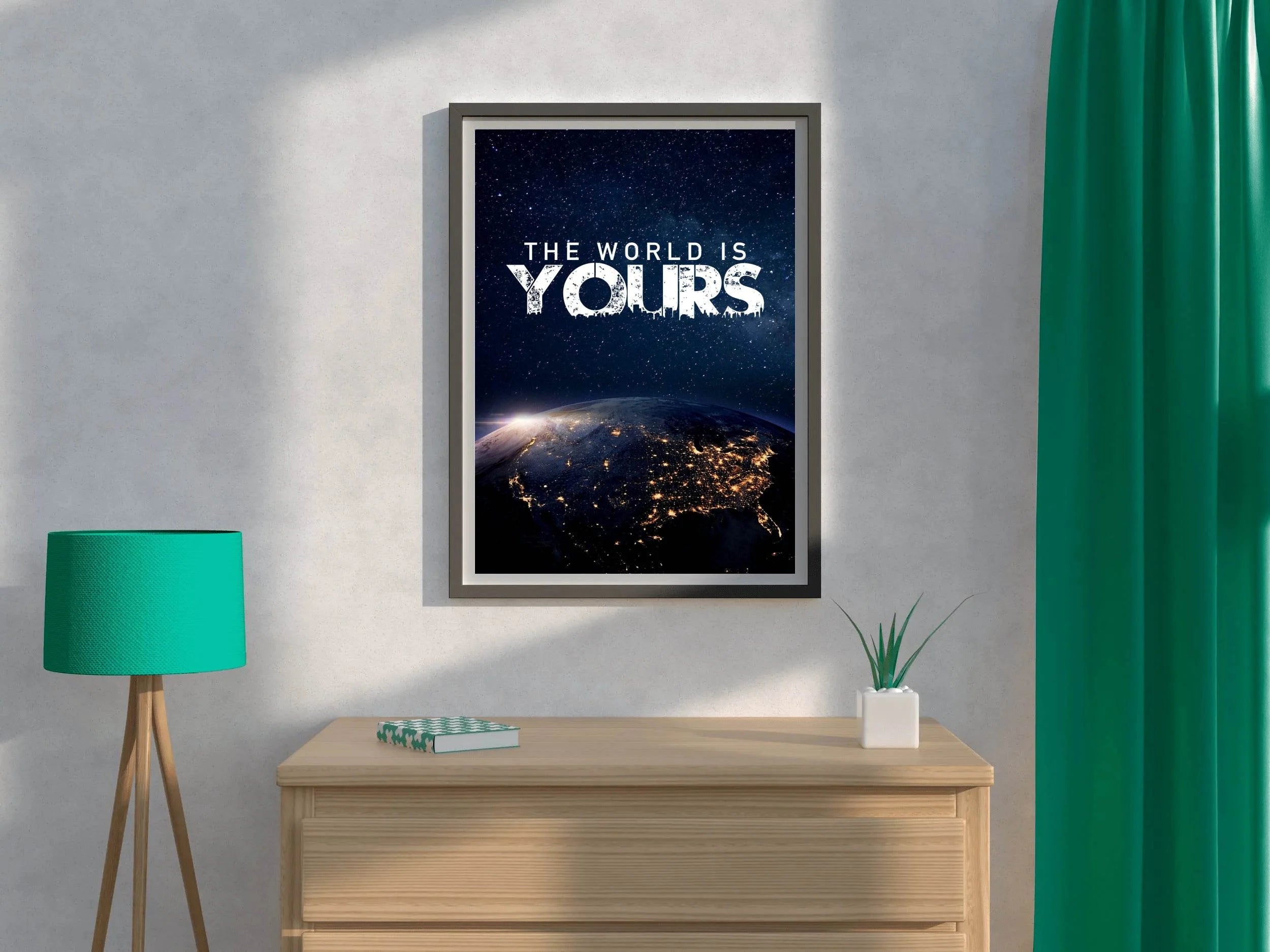 The World is Your Motivational Wall Art - beink online art store