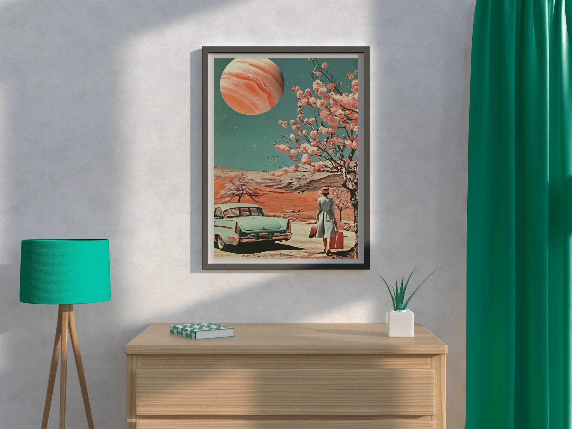 The Classic View of Life in Space Wall Art - beink online art store