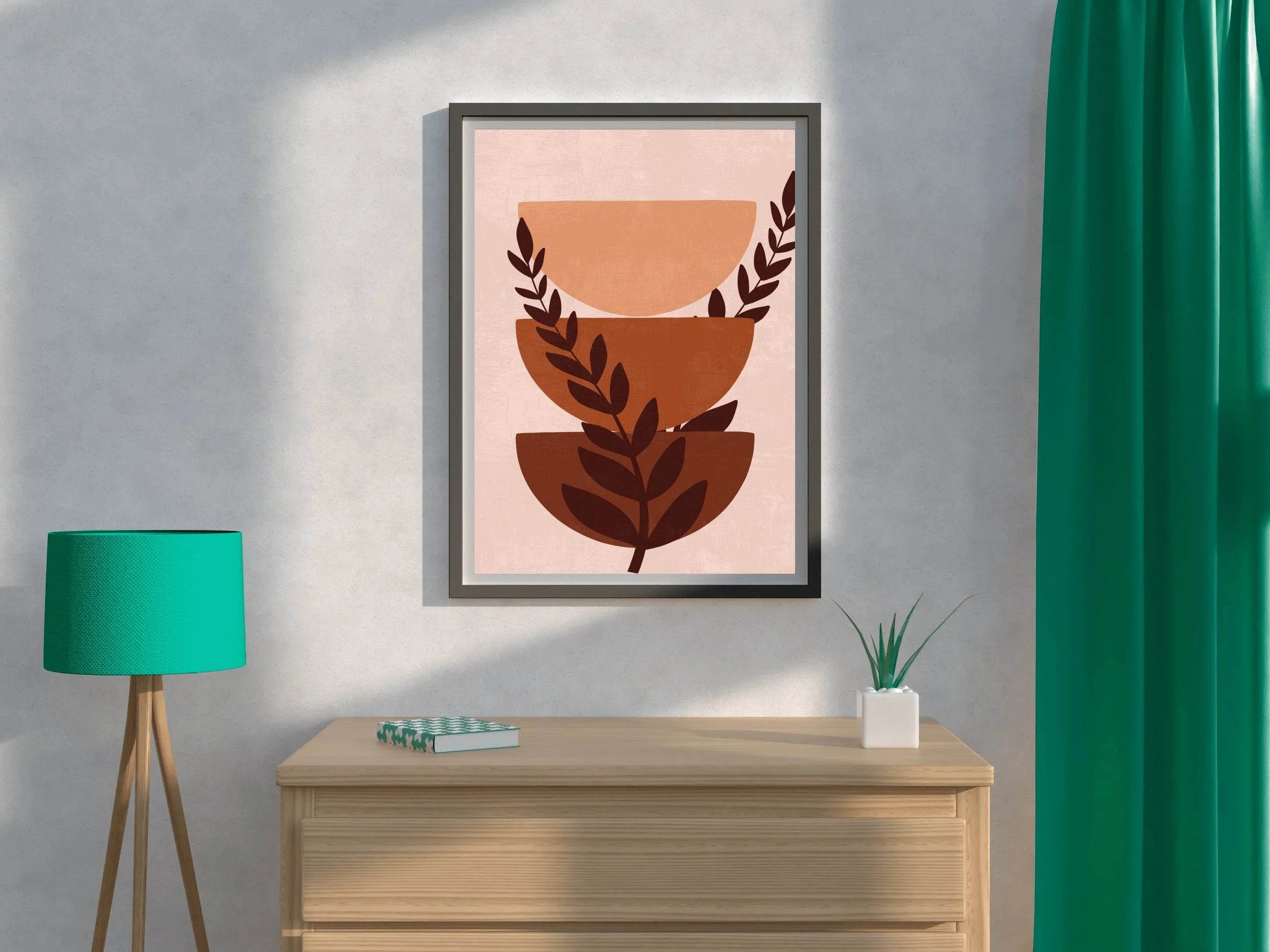 Leaves of Zamophilia Plant Wall Art - beink online art store