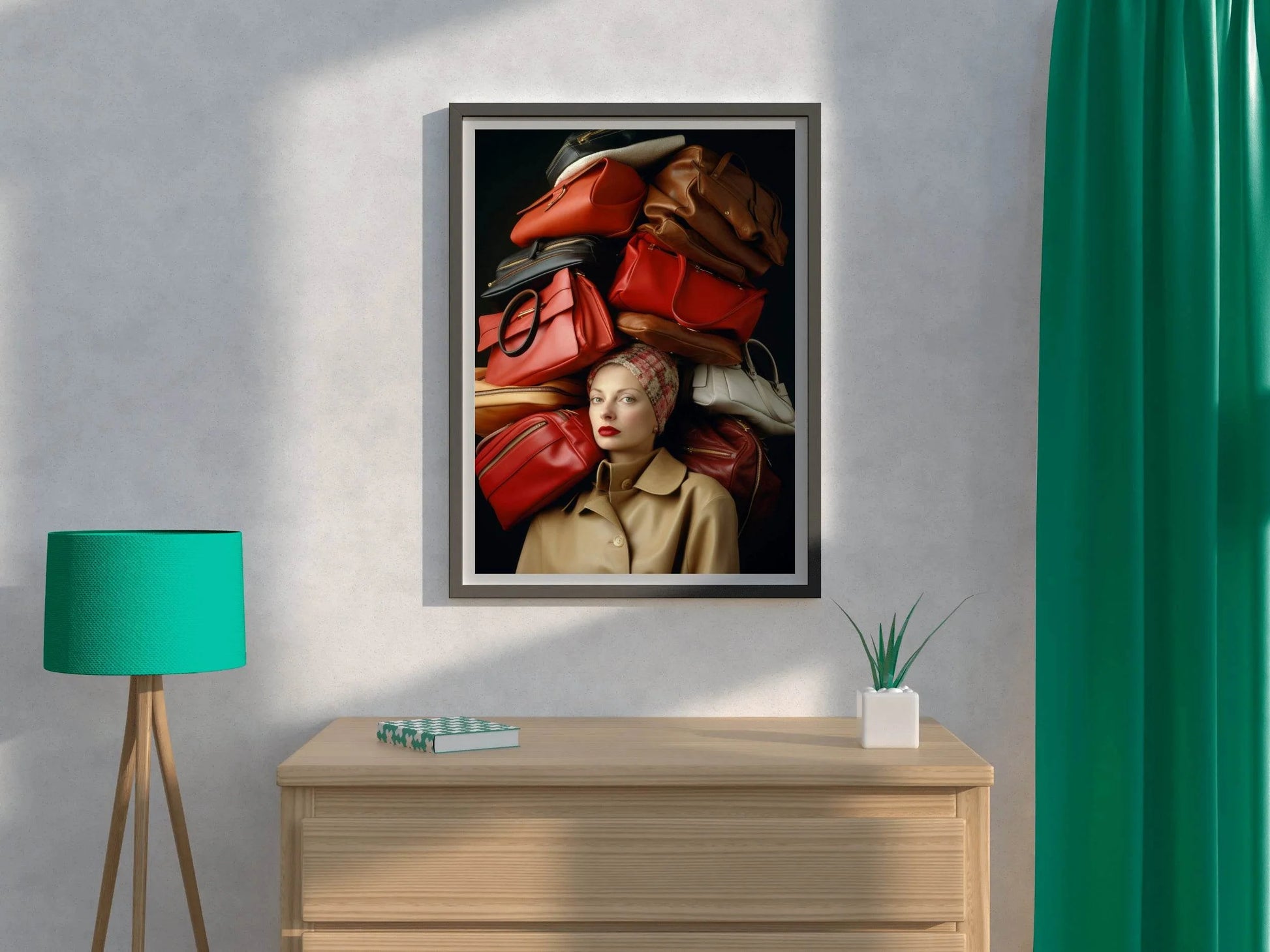 Popular Leather Bags For Women Wall Art - beink online art store