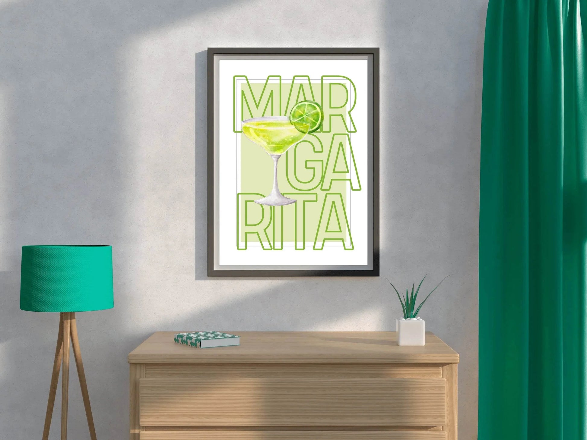 Margarita & limon Cocktail Wall Art - beink online art store