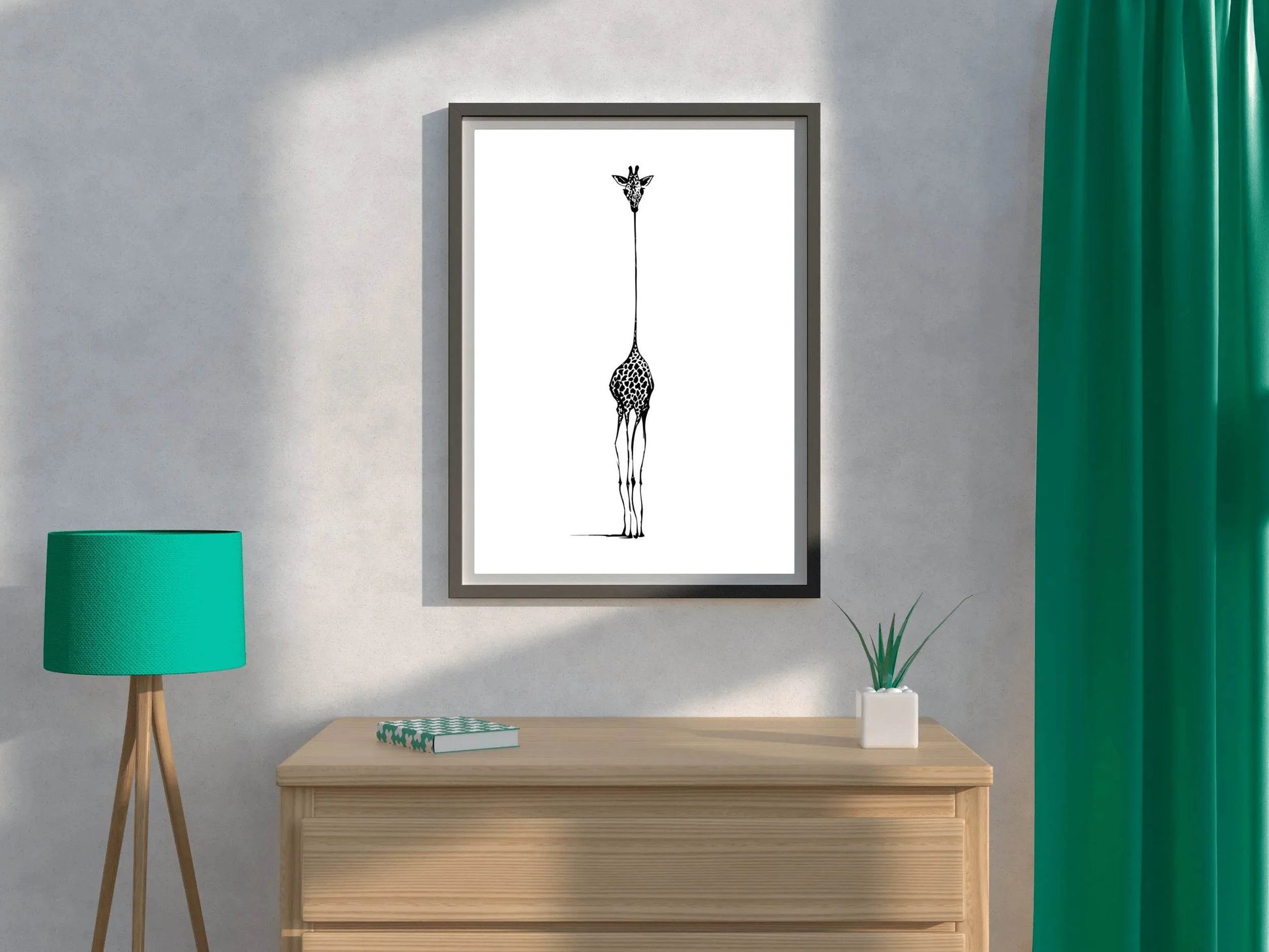 Giraffe- Isolated Observer Wall Art - beink online art store