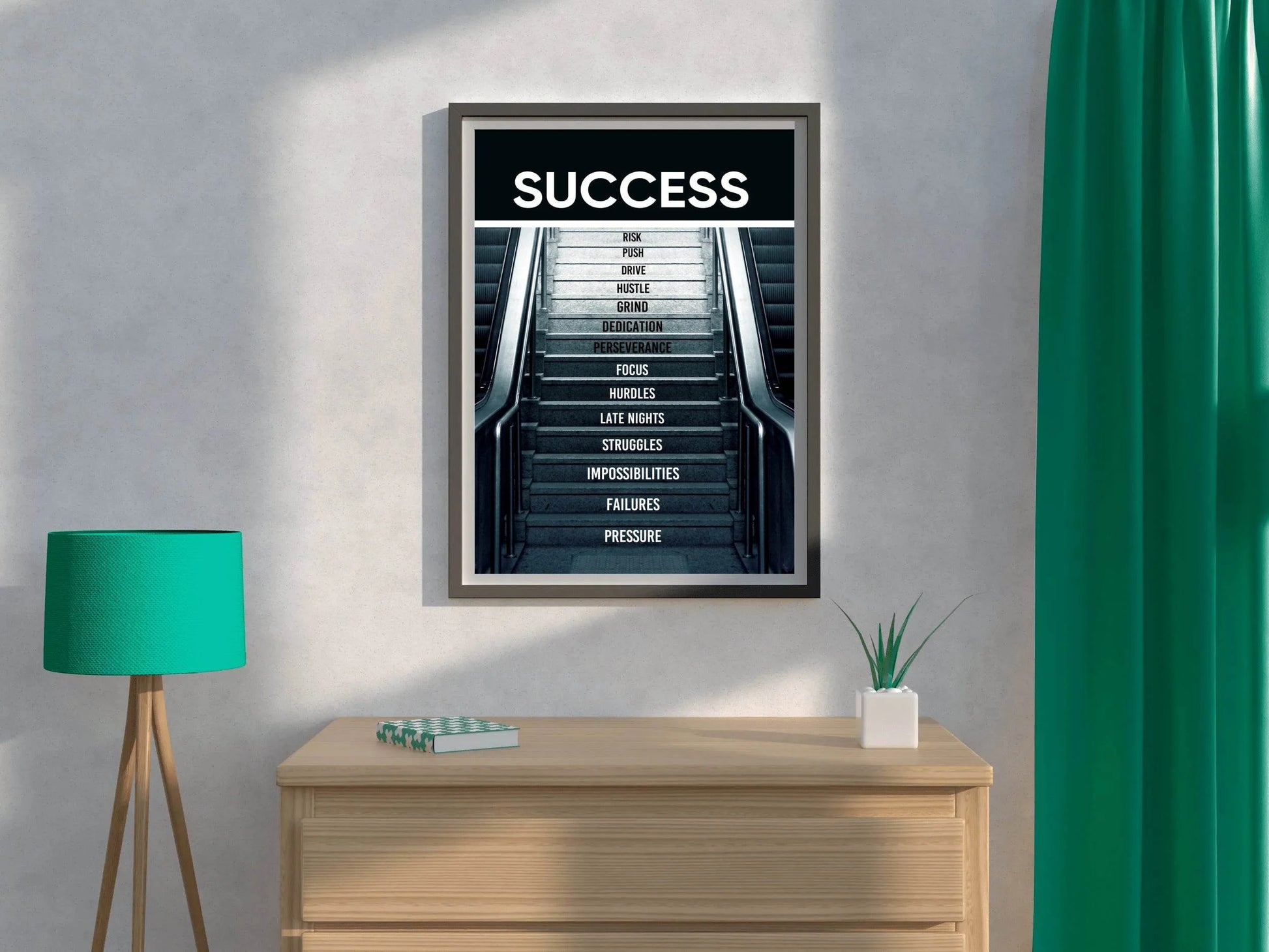 Success Path Motivational Quote Wall Art - beink online art store
