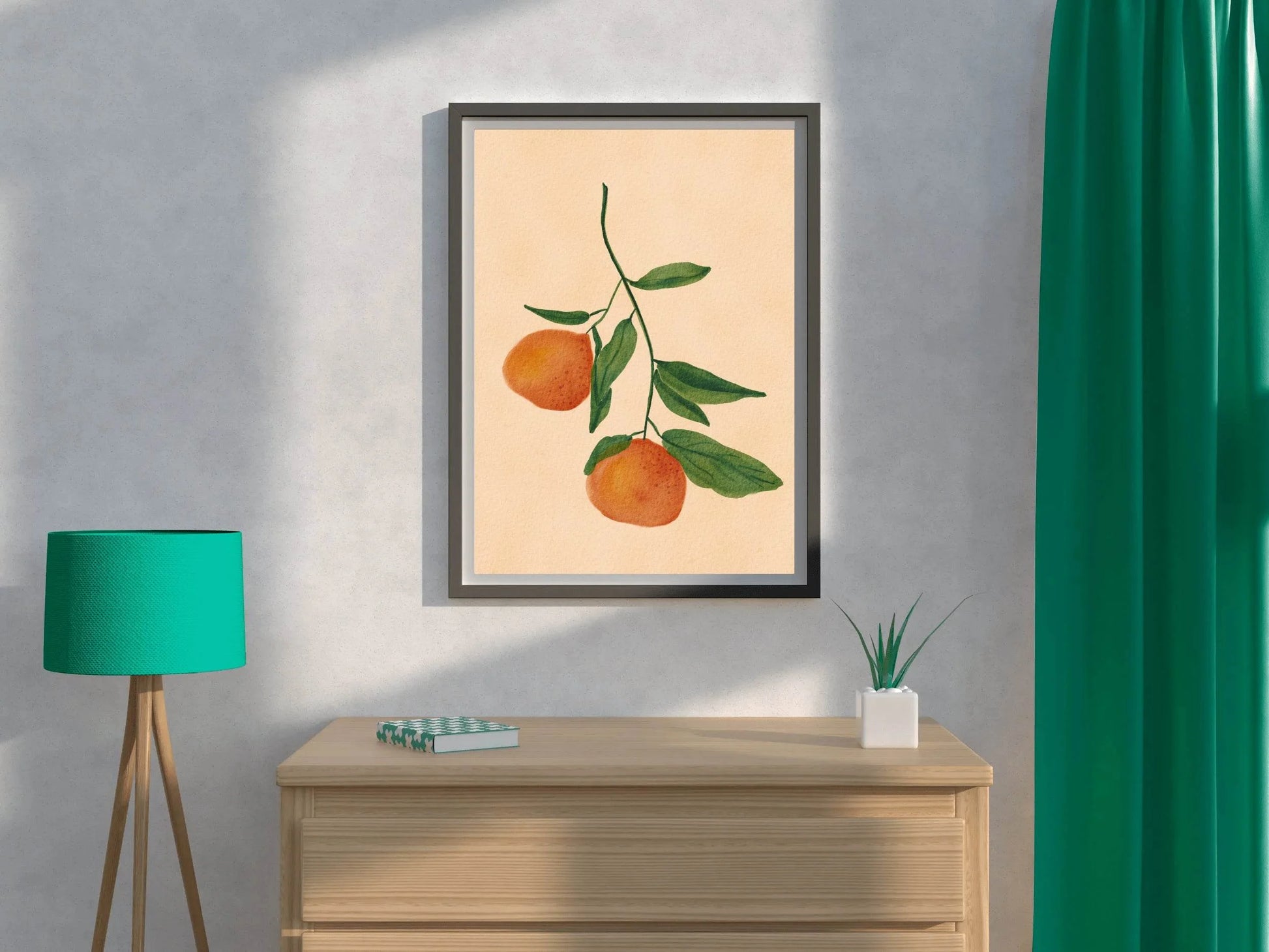 Fruit Tree Branch With Oranges Wall Art - beink online art store