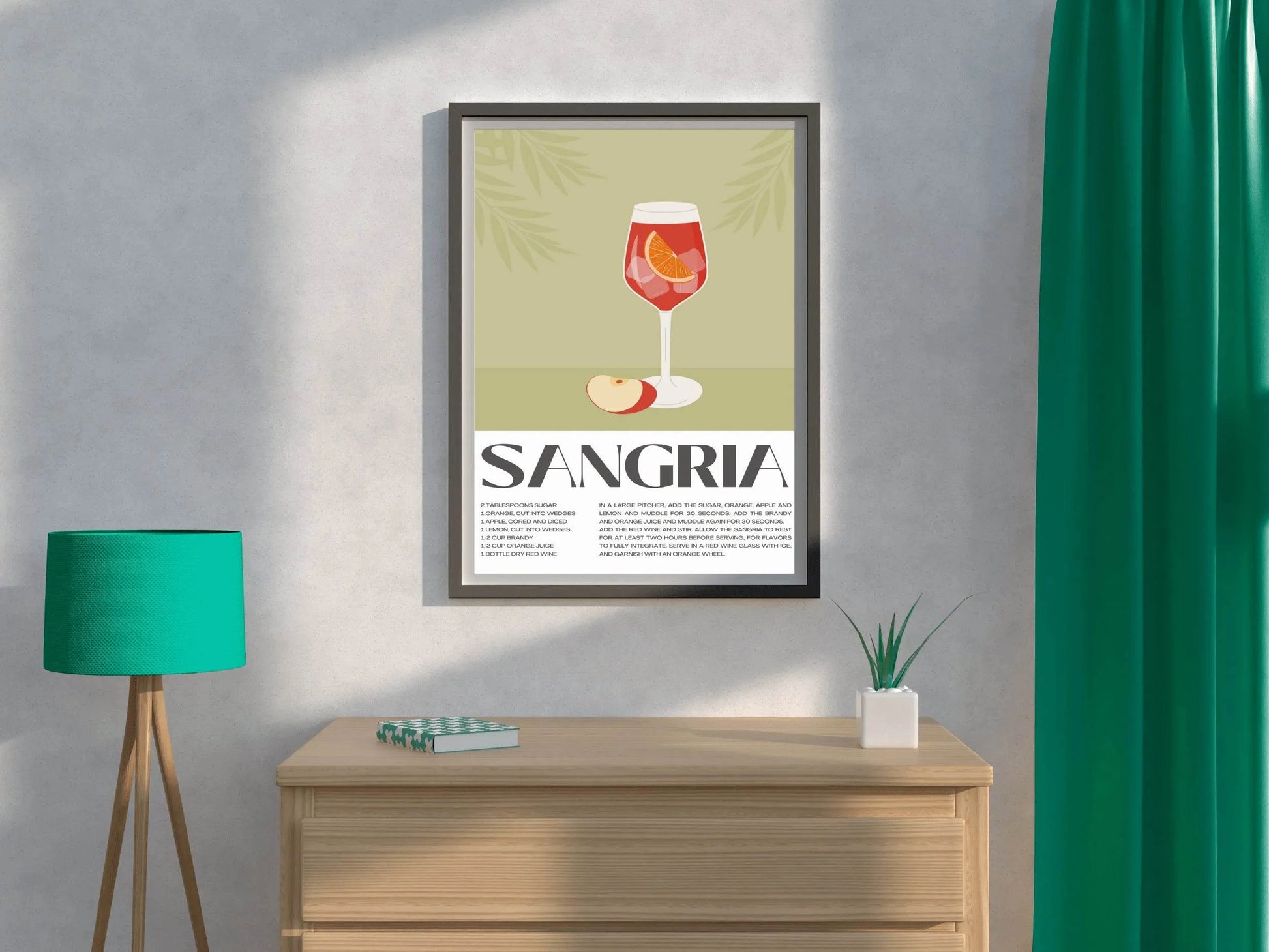 Traditional Red Sangria Wall Art - beink online art store