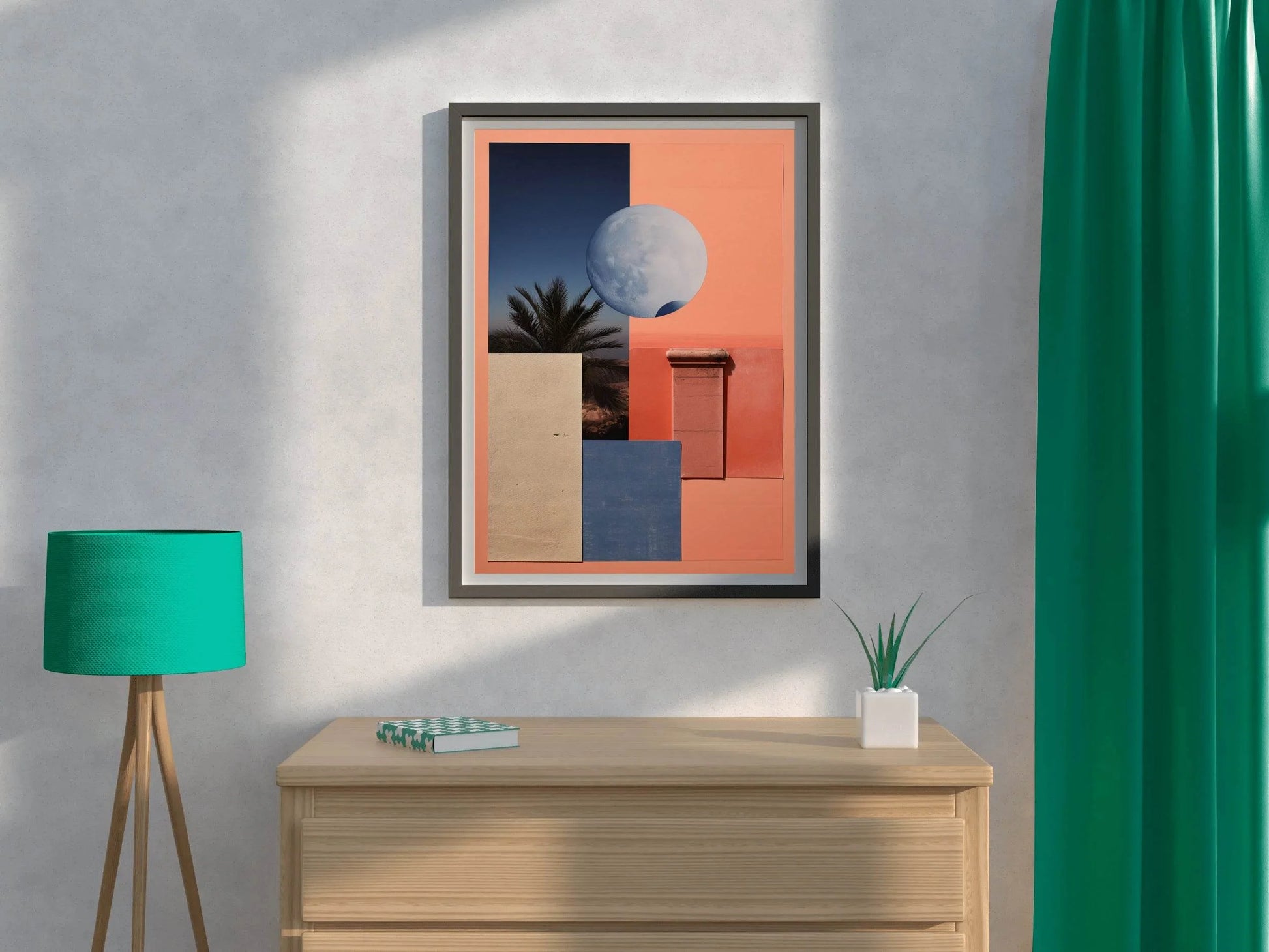 Creative 3D Moon Abstract Wall Art - beink online art store