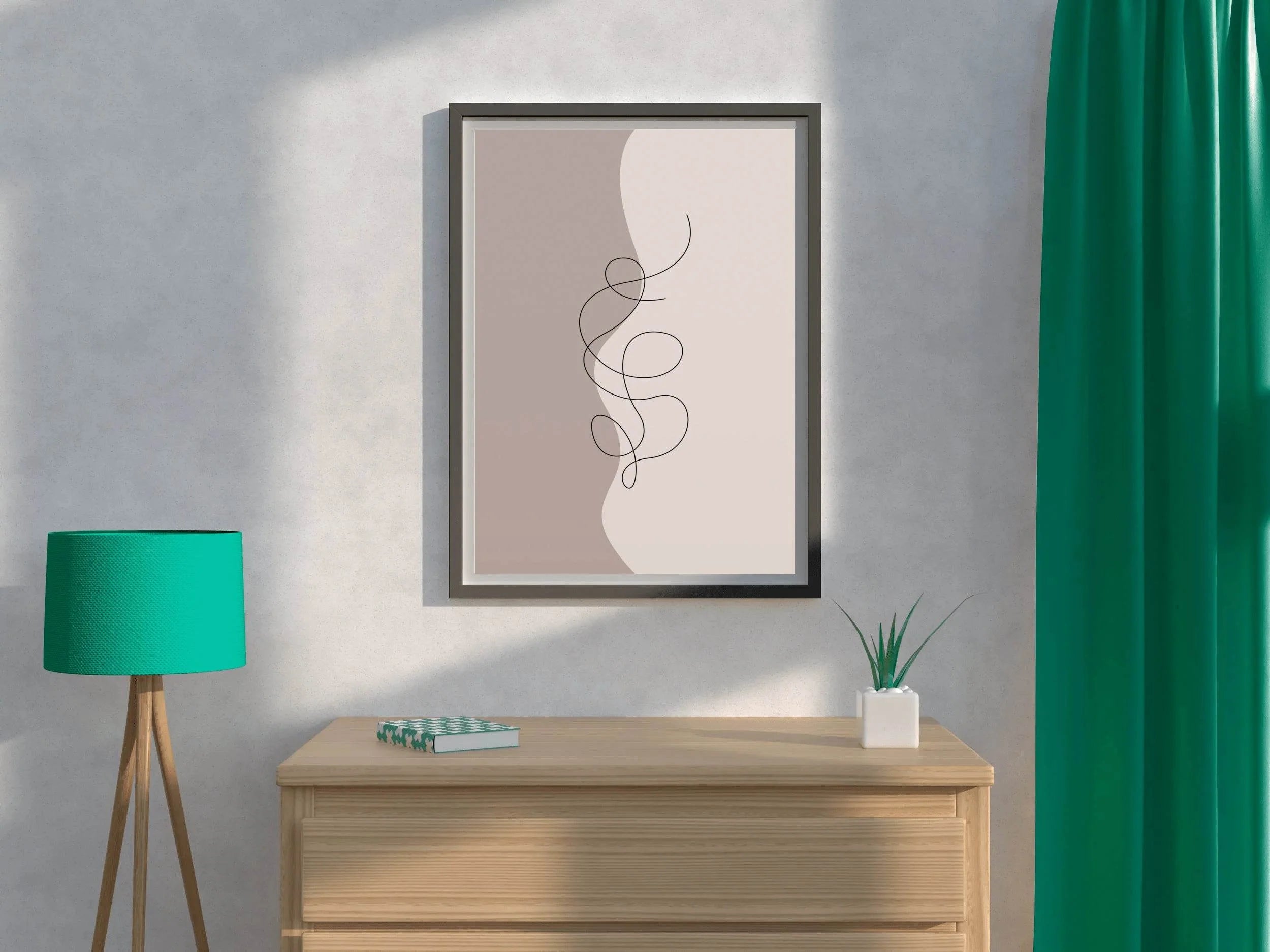 Boho Lines Poster Wall Art - beink online art store